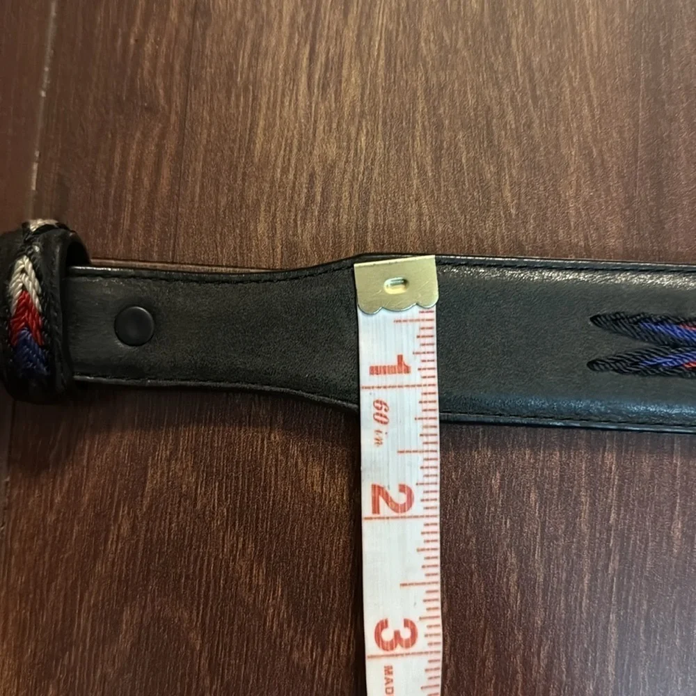 🌿END of SEASON SALE🌿TONY LAMA Leather Belt with Embroidery Size 32